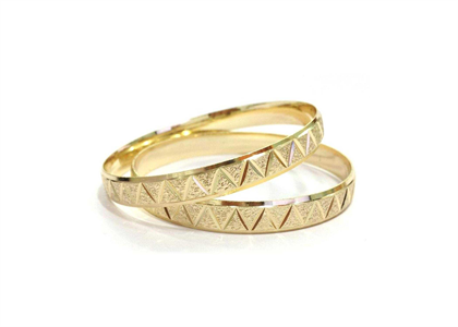 Gold Plated | Diamond Cut Bangles